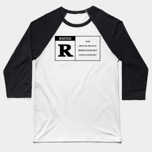 Rated R clear BLACK Baseball T-Shirt